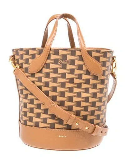 Pre-owned Bally Leather Bucket Bag In Brown