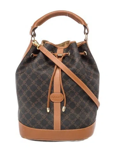 Pre-owned Bally Leather Bucket Bag In Brown