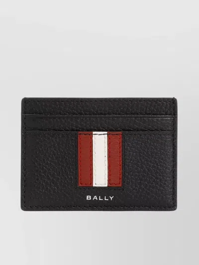 Bally Leather Business Card Holder In Black