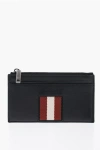BALLY LEATHER BYTHOM CARD HOLDER WITH CONTRASTING DETAIL