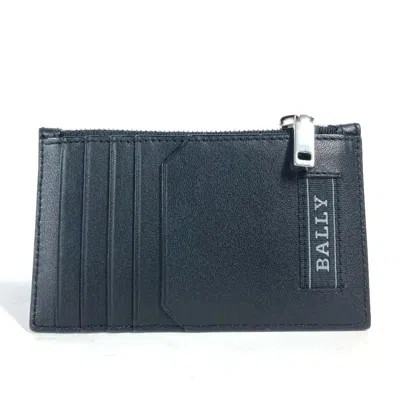 Pre-owned Bally Leather Card Case () In Black
