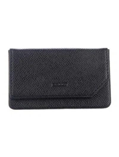 Pre-owned Bally Leather Card Holder In Black