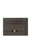 Bally Leather Cardholder In Gray