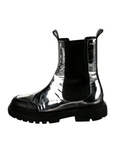 Pre-owned Bally Leather Chelsea Boots In Black