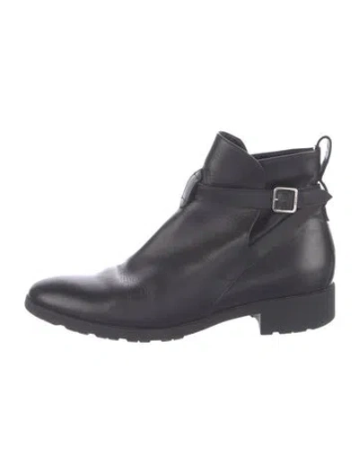 Pre-owned Bally Leather Chelsea Boots In Black