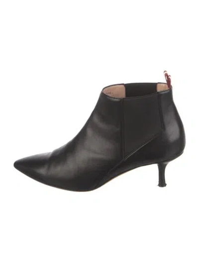 Pre-owned Bally Leather Chelsea Boots In Black