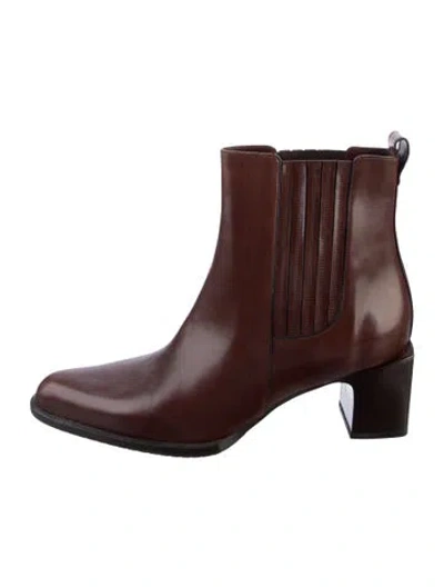 Pre-owned Bally Leather Chelsea Boots In Brown