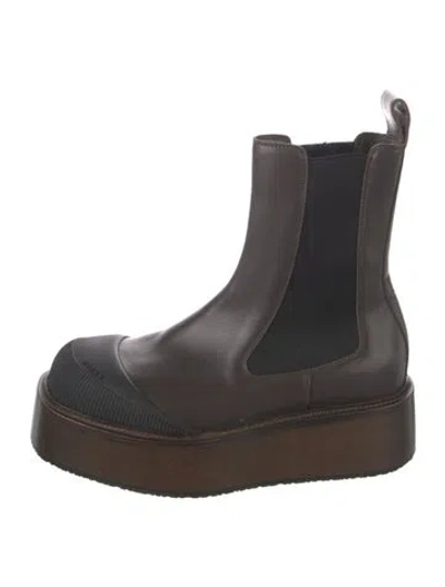 Pre-owned Bally Leather Chelsea Boots In Brown