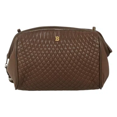 Pre-owned Bally Leather Clutch Bag () In Brown