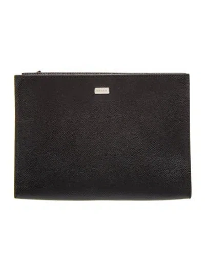 Pre-owned Bally Leather Clutch In Black