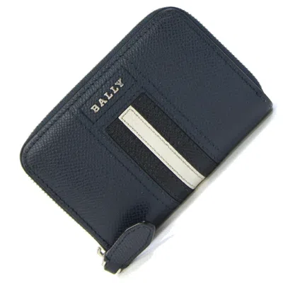 Pre-owned Bally Leather Coin Purse/coin Case () In Blue