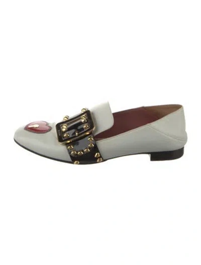 Pre-owned Bally Leather Colorblock Pattern Loafers In Multi