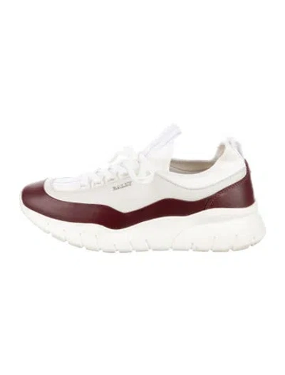 Pre-owned Bally Leather Colorblock Pattern Sneakers