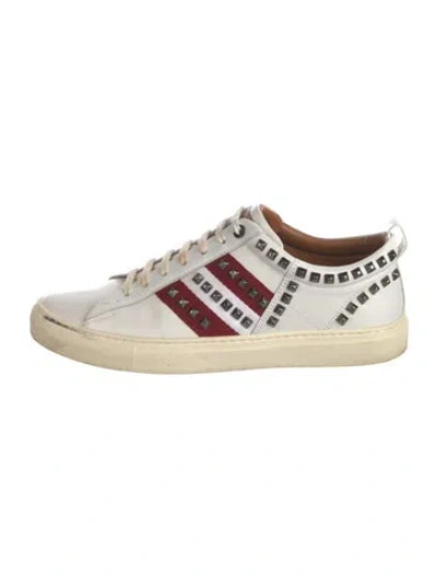 Pre-owned Bally Leather Colorblock Pattern Sneakers