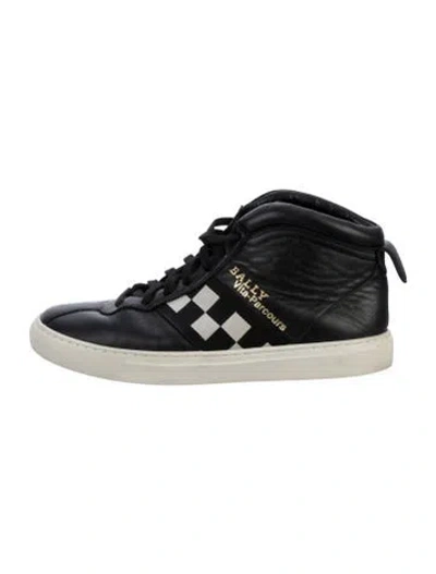 Pre-owned Bally Leather Colorblock Pattern Sneakers In Multicolor