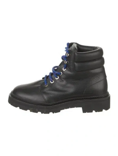 Pre-owned Bally Leather Combat Boots In Multi