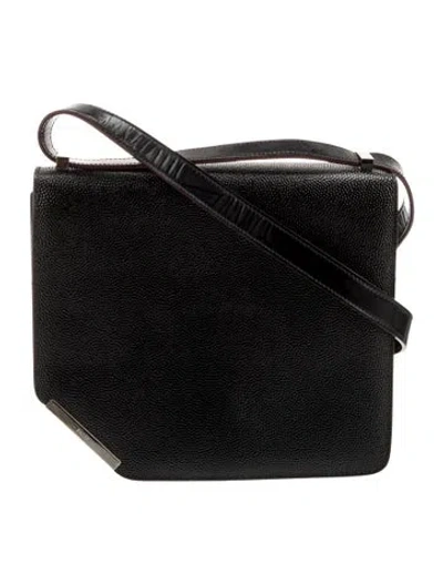 Pre-owned Bally Leather Crossbody Bag In Black