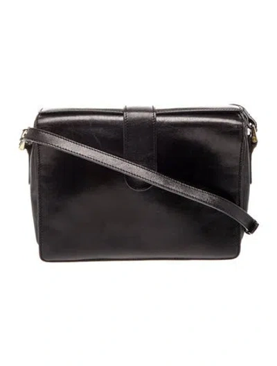 Pre-owned Bally Leather Crossbody Bag In Black