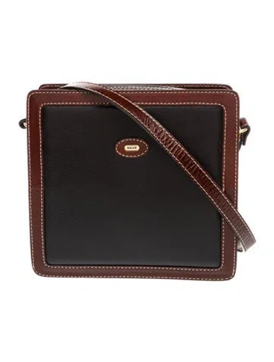 Pre-owned Bally Leather Crossbody Bag In Black
