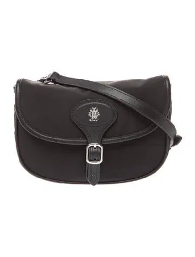 Pre-owned Bally Leather Crossbody Bag In Black