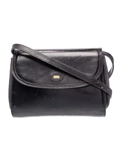 Pre-owned Bally Leather Crossbody Bag In Black