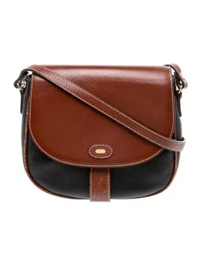 Pre-owned Bally Leather Crossbody Bag In Black