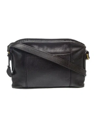 Pre-owned Bally Leather Crossbody Bag In Black