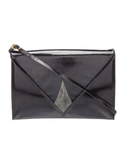 Pre-owned Bally Leather Crossbody Bag In Black