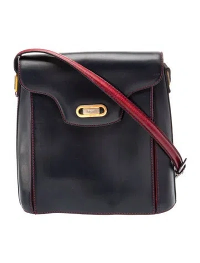 Pre-owned Bally Leather Crossbody Bag In Blue