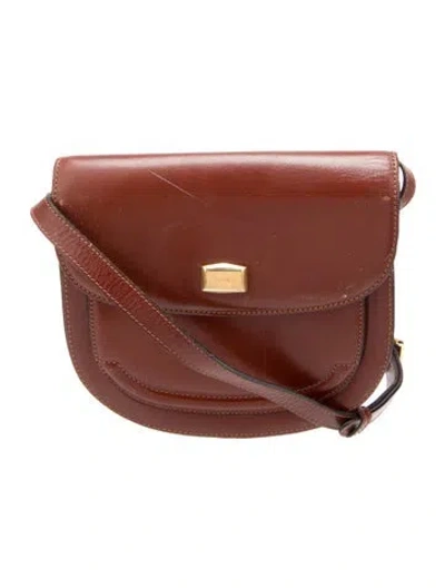 Pre-owned Bally Leather Crossbody Bag In Brown