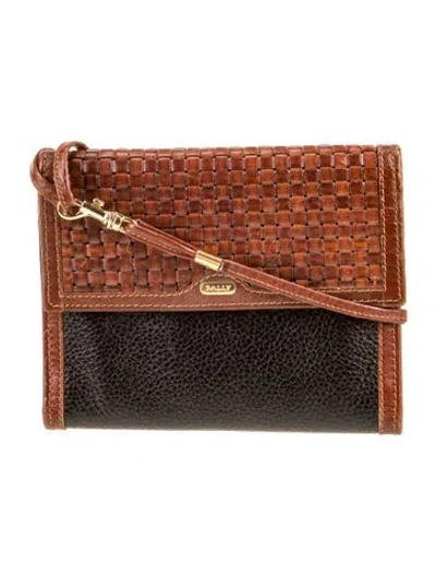 Pre-owned Bally Leather Crossbody Bag In Brown