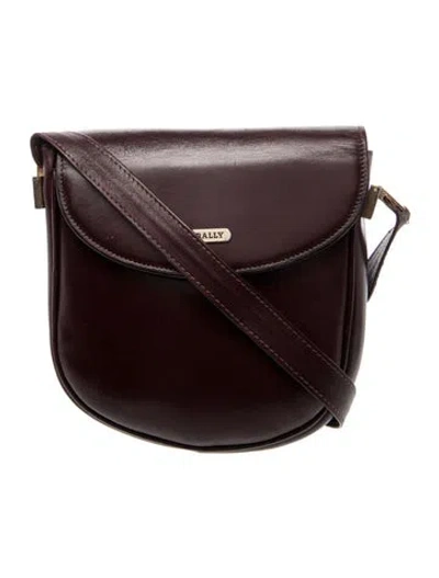 Pre-owned Bally Leather Crossbody Bag In Brown