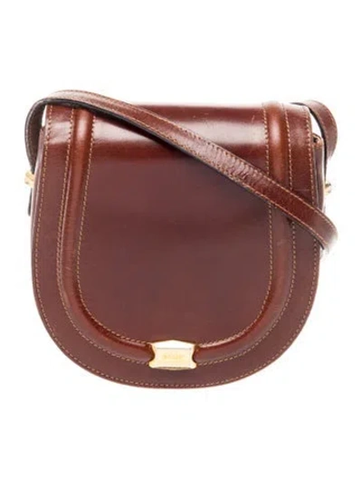 Pre-owned Bally Leather Crossbody Bag In Brown