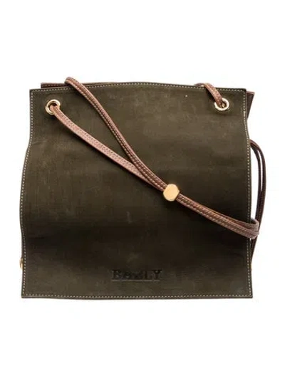 Pre-owned Bally Leather Crossbody Bag In Green