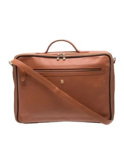 Pre-owned Bally Leather Crossbody Bag In Neutral