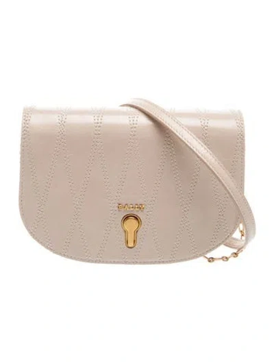 Pre-owned Bally Leather Crossbody Bag In Neutral