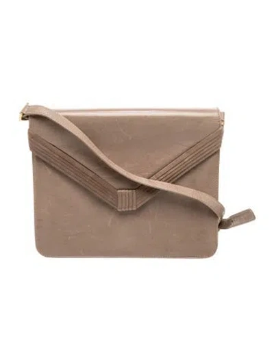 Pre-owned Bally Leather Crossbody Bag In Neutrals