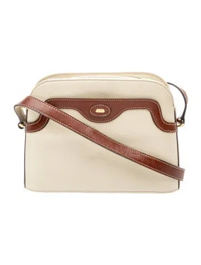 Pre-owned Bally Leather Crossbody Bag In Neutrals