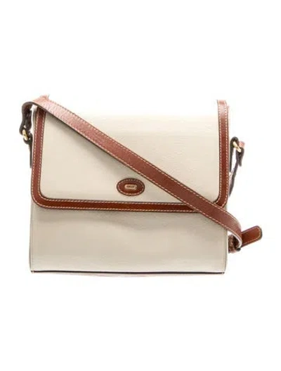 Pre-owned Bally Leather Crossbody Bag In Neutrals