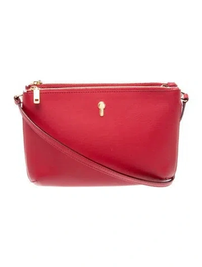 Pre-owned Bally Leather Crossbody Bag In Red