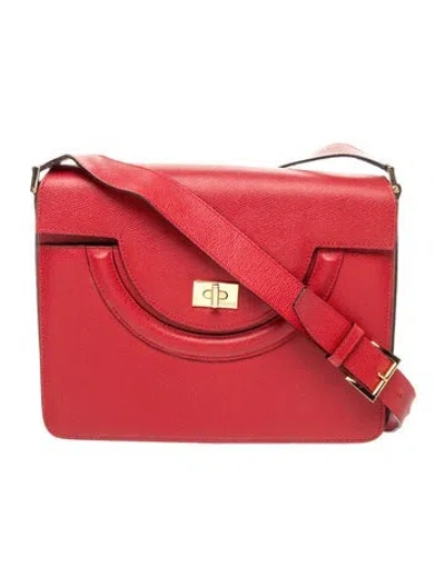 Pre-owned Bally Leather Crossbody Bag In Red