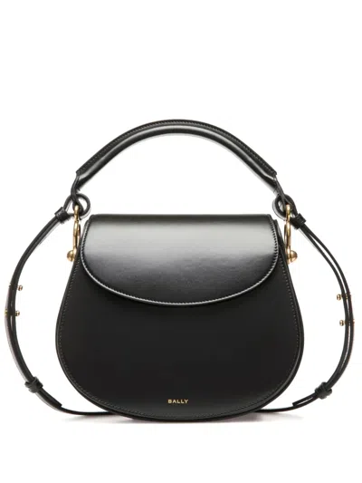 Bally Leather Crossbody Bag In Schwarz