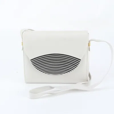 Pre-owned Bally Leather Crossbody Bag Shoulder Bag () In Beige