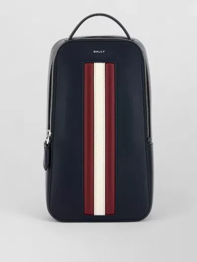 Bally Mythos Stripe-detail Shoulder Bag In Blue