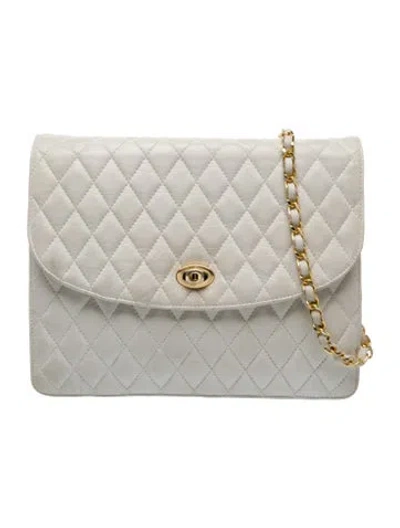 Pre-owned Bally Leather Crossbody Bag In White