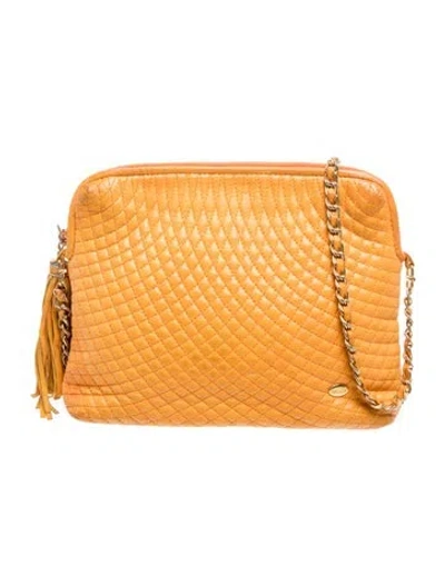 Pre-owned Bally Leather Crossbody Bag In Yellow