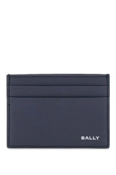 Bally Leather Crossing Cardholder In Blu