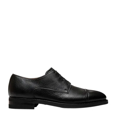 Bally Leather Derby Shoes In Black