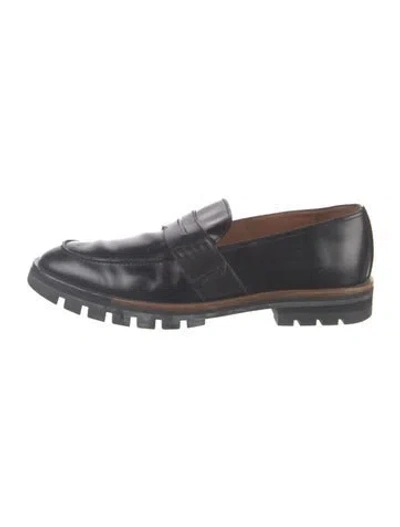 Pre-owned Bally Leather Dress Loafers In Black