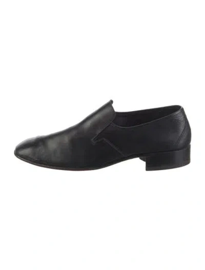 Pre-owned Bally Leather Dress Loafers In Blue
